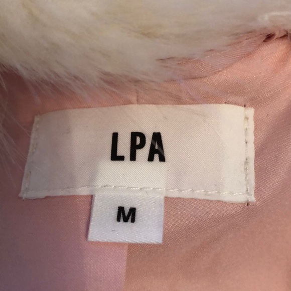 LPA the label pastel bomber fur jacket - Picture 4 of 4